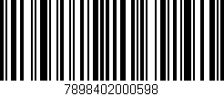 Código de barras (EAN, GTIN, SKU, ISBN): '7898402000598'