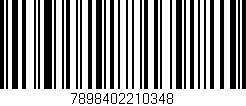 Código de barras (EAN, GTIN, SKU, ISBN): '7898402210348'