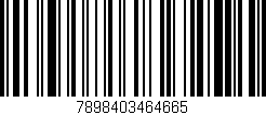 Código de barras (EAN, GTIN, SKU, ISBN): '7898403464665'