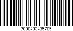 Código de barras (EAN, GTIN, SKU, ISBN): '7898403465785'