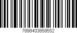 Código de barras (EAN, GTIN, SKU, ISBN): '7898403658552'