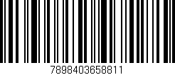 Código de barras (EAN, GTIN, SKU, ISBN): '7898403658811'