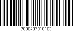 Código de barras (EAN, GTIN, SKU, ISBN): '7898407010103'