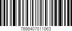 Código de barras (EAN, GTIN, SKU, ISBN): '7898407011063'