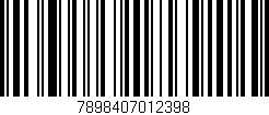 Código de barras (EAN, GTIN, SKU, ISBN): '7898407012398'