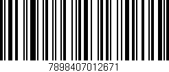 Código de barras (EAN, GTIN, SKU, ISBN): '7898407012671'