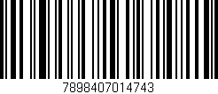 Código de barras (EAN, GTIN, SKU, ISBN): '7898407014743'
