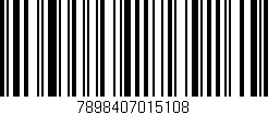 Código de barras (EAN, GTIN, SKU, ISBN): '7898407015108'