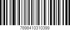 Código de barras (EAN, GTIN, SKU, ISBN): '7898410310399'