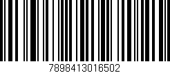 Código de barras (EAN, GTIN, SKU, ISBN): '7898413016502'