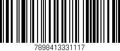 Código de barras (EAN, GTIN, SKU, ISBN): '7898413331117'