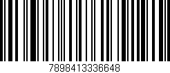 Código de barras (EAN, GTIN, SKU, ISBN): '7898413336648'