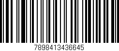 Código de barras (EAN, GTIN, SKU, ISBN): '7898413436645'