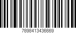 Código de barras (EAN, GTIN, SKU, ISBN): '7898413436669'