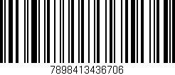 Código de barras (EAN, GTIN, SKU, ISBN): '7898413436706'