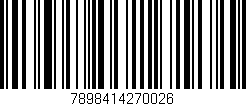 Código de barras (EAN, GTIN, SKU, ISBN): '7898414270026'