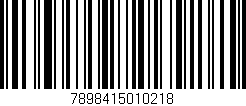 Código de barras (EAN, GTIN, SKU, ISBN): '7898415010218'