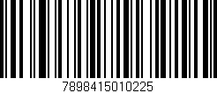 Código de barras (EAN, GTIN, SKU, ISBN): '7898415010225'