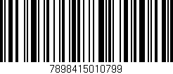 Código de barras (EAN, GTIN, SKU, ISBN): '7898415010799'