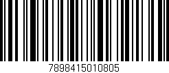 Código de barras (EAN, GTIN, SKU, ISBN): '7898415010805'