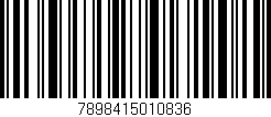 Código de barras (EAN, GTIN, SKU, ISBN): '7898415010836'