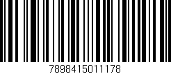 Código de barras (EAN, GTIN, SKU, ISBN): '7898415011178'