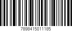 Código de barras (EAN, GTIN, SKU, ISBN): '7898415011185'