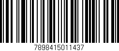 Código de barras (EAN, GTIN, SKU, ISBN): '7898415011437'