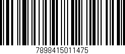 Código de barras (EAN, GTIN, SKU, ISBN): '7898415011475'
