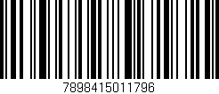 Código de barras (EAN, GTIN, SKU, ISBN): '7898415011796'