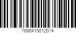 Código de barras (EAN, GTIN, SKU, ISBN): '7898415012014'