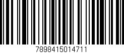 Código de barras (EAN, GTIN, SKU, ISBN): '7898415014711'