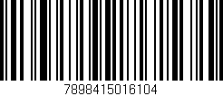 Código de barras (EAN, GTIN, SKU, ISBN): '7898415016104'