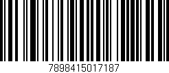 Código de barras (EAN, GTIN, SKU, ISBN): '7898415017187'