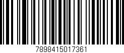 Código de barras (EAN, GTIN, SKU, ISBN): '7898415017361'