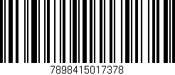 Código de barras (EAN, GTIN, SKU, ISBN): '7898415017378'