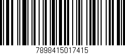 Código de barras (EAN, GTIN, SKU, ISBN): '7898415017415'