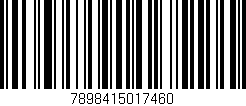 Código de barras (EAN, GTIN, SKU, ISBN): '7898415017460'