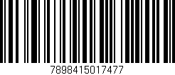 Código de barras (EAN, GTIN, SKU, ISBN): '7898415017477'