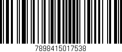 Código de barras (EAN, GTIN, SKU, ISBN): '7898415017538'