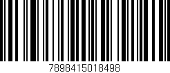 Código de barras (EAN, GTIN, SKU, ISBN): '7898415018498'