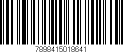 Código de barras (EAN, GTIN, SKU, ISBN): '7898415018641'