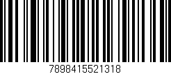 Código de barras (EAN, GTIN, SKU, ISBN): '7898415521318'