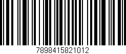 Código de barras (EAN, GTIN, SKU, ISBN): '7898415821012'