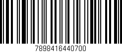 Código de barras (EAN, GTIN, SKU, ISBN): '7898416440700'