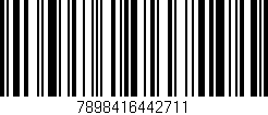 Código de barras (EAN, GTIN, SKU, ISBN): '7898416442711'
