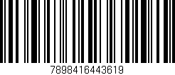Código de barras (EAN, GTIN, SKU, ISBN): '7898416443619'