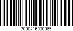 Código de barras (EAN, GTIN, SKU, ISBN): '7898416830365'