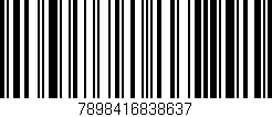 Código de barras (EAN, GTIN, SKU, ISBN): '7898416838637'