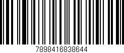 Código de barras (EAN, GTIN, SKU, ISBN): '7898416838644'